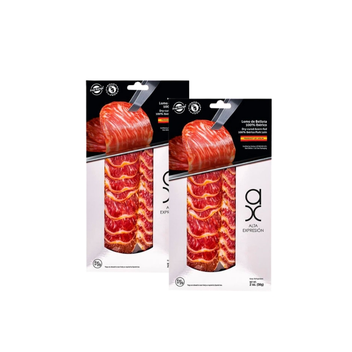 Sliced Acorn-Fed Ibérico Pork Loin (2oz)_pack 2uds