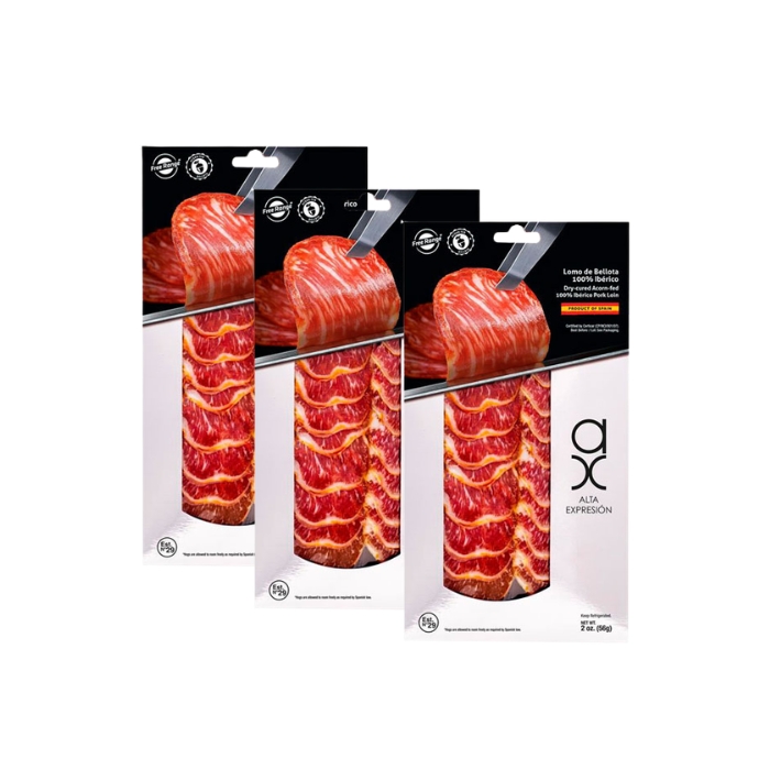 Sliced Acorn-Fed Ibérico Pork Loin (2oz)_pack 3 uds