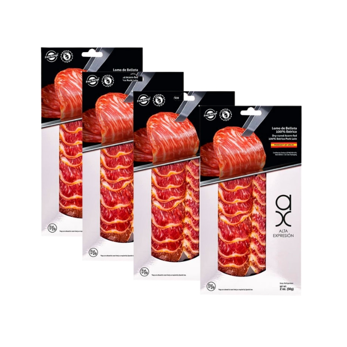 Sliced Acorn-Fed Ibérico Pork Loin (2oz)_pack 4uds