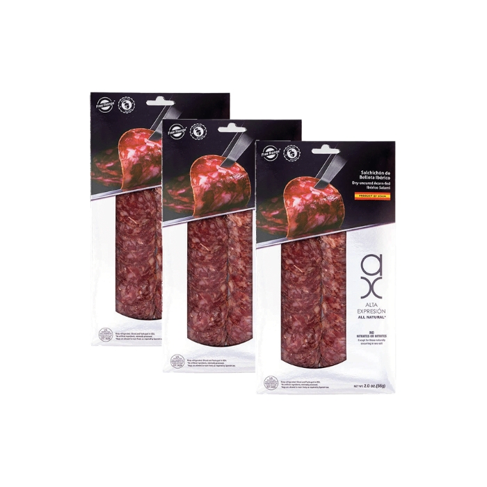 Sliced Salchichón Acorn-Fed Ibérico_pack 3uds
