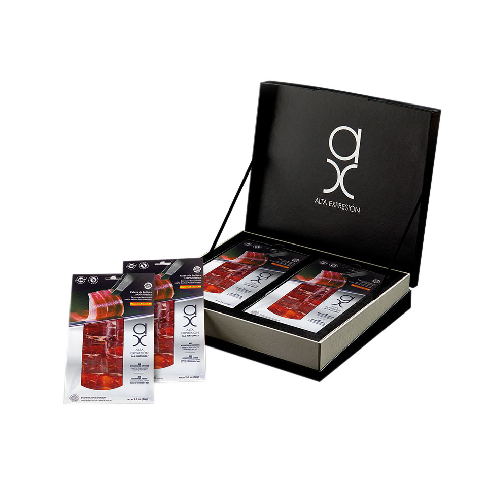 Shoulder Luxury Pack: Acorn-fed 100% Ibérico Sliced Shoulder (18 units)