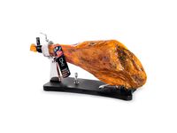 Gourmet Ibérico Ham Collection: Acorn-fed 100% Ibérico Ham with carving stand