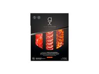 Sampler of Dry Cured Acorn Fed 100% Ibérico Pork Ham and Loin, Dry Uncured Acorn Fed Ibérico Chorizo (3oz)